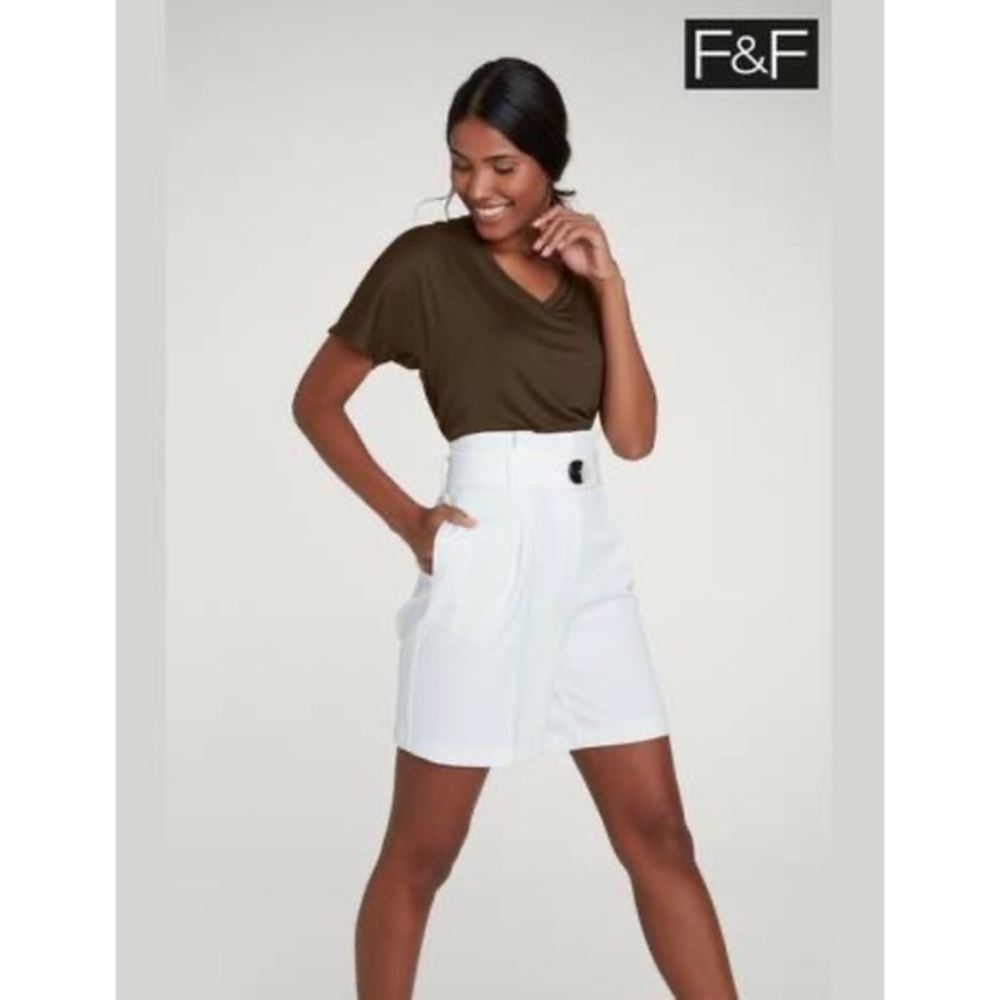 F&F Tailored High Waist Shorts 4‎
